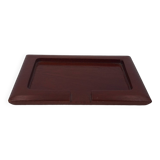 Small card holder tray in hollowed solid mahogany circa 1960 (dlg Noll) C in Paris