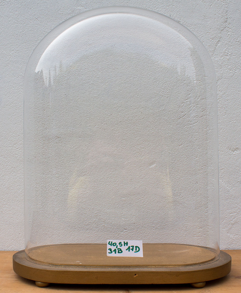 Antique glass globe 40.5 cm high