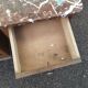 Set of 2 1950 Wood and Marble Bedside Tables