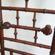Bamboo-carved wooden coat/dressing room door. Period around 1900-1920