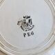 Vintage ironstone plate saint amandinoise saint amand model peg