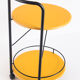 Serving table lacquered iron, france, 80s