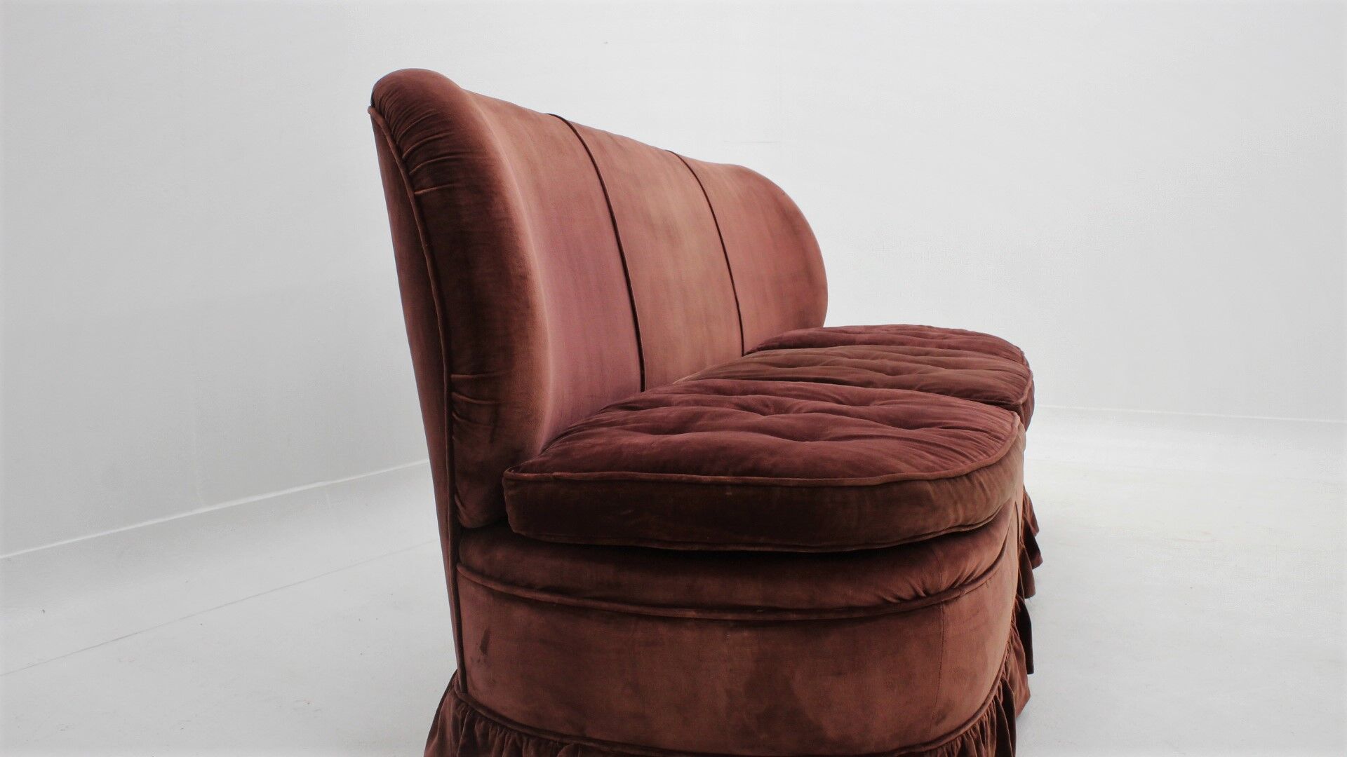 Melchiorre bega 3-seater velvet sofa 1940