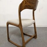 Series of 4 Baumann sleigh chairs from the 60s/70s