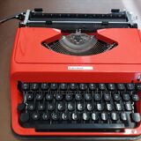 Underwood 130 orange typewriter