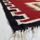 175x100 hand-woven red wool Kilim carpet