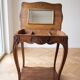 Antique wooden dressing table with mirror
