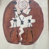 watercolor painting signed Sobrado