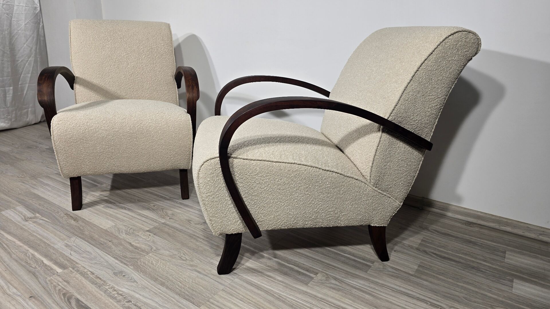 Art Deco Lounge Chairs from Jindřich Halabala, 1950s, Set of 2