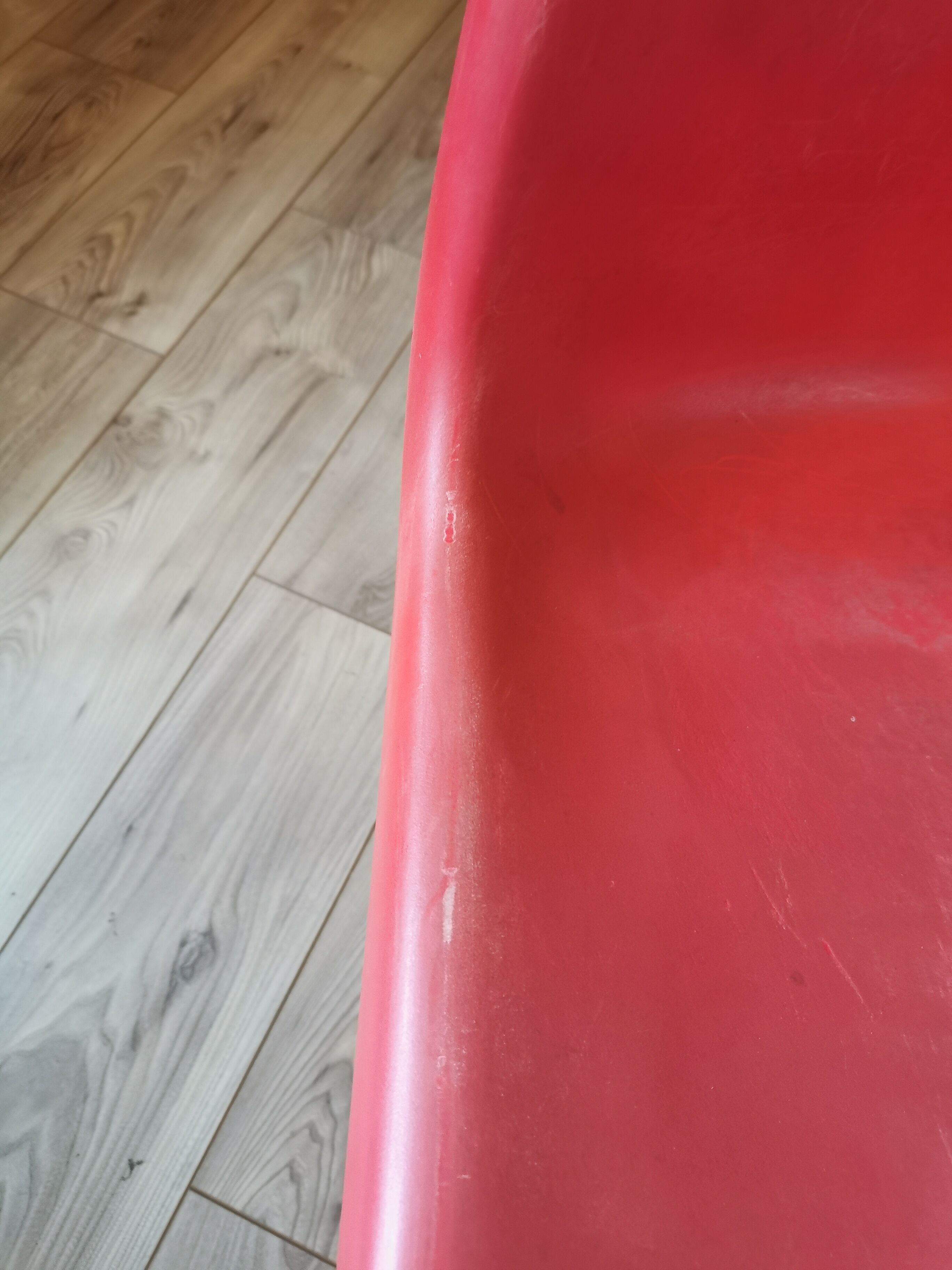 Pair of red chairs Verner Panton edition Vitra