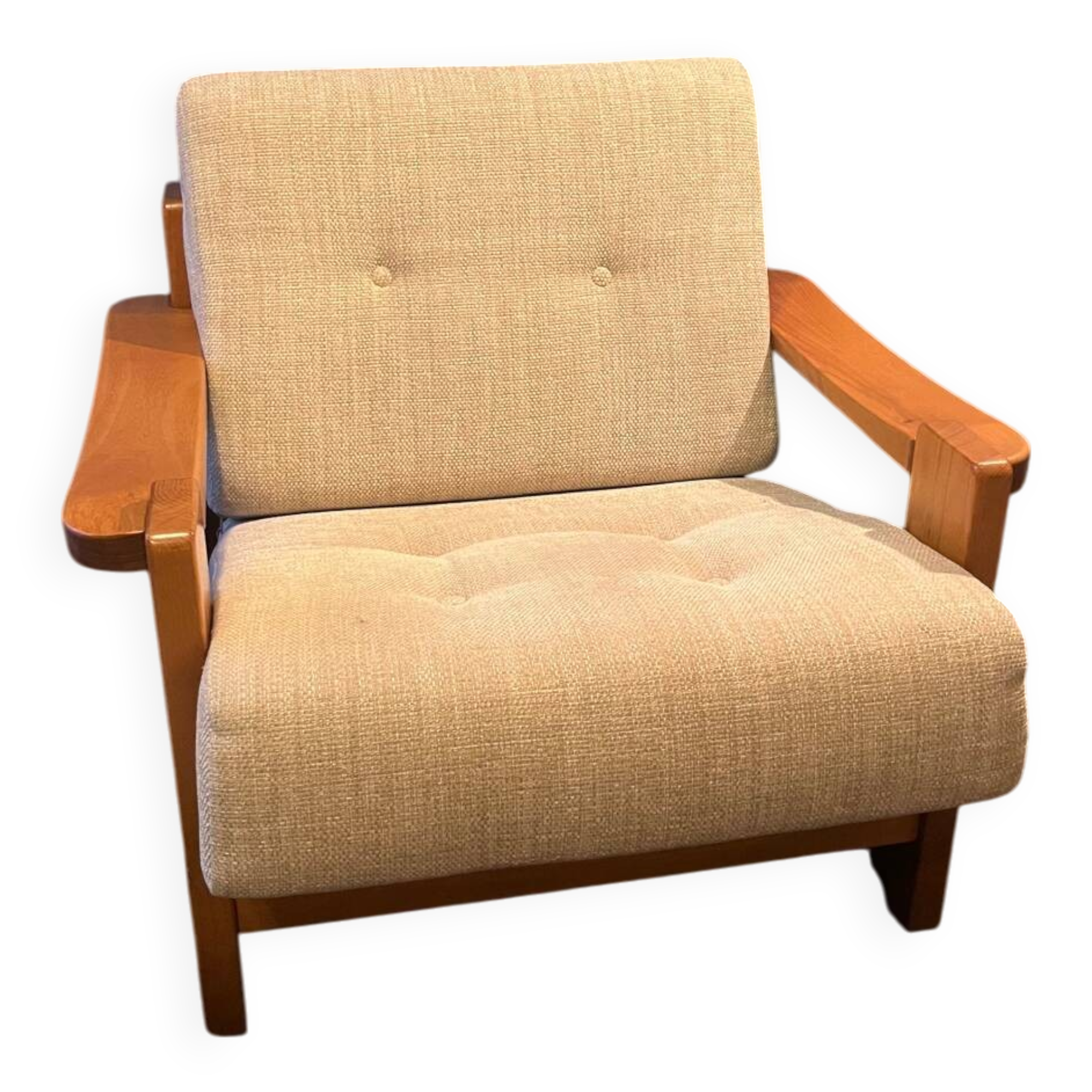 Elm and Maison Regain fabric armchair