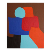 A hug original painting on stretched canvas 65x54cm