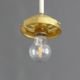 Art Deco Stab-Pendant Light with Marbled Glass Shade, Germany 1930s