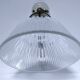 Articulated wall light glass Holophane brass porcelain