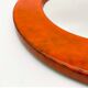 Ceramic mirror with "orange" glaze, 1960s