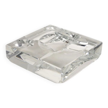 Baccarat crystal vintage plateau, France, 20th century