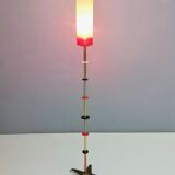 Orange Glass, Brass, Copper and Metal Floor Lamp by Carmelo La Gaipa, 2019