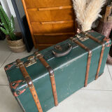 Old vintage travel trunk