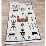 Handmade moroccan berber carpet 185 x 100 cm