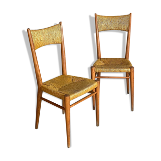 2 mulched chairs
