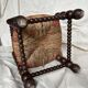 Turned wooden chair by Charles Dudouyt