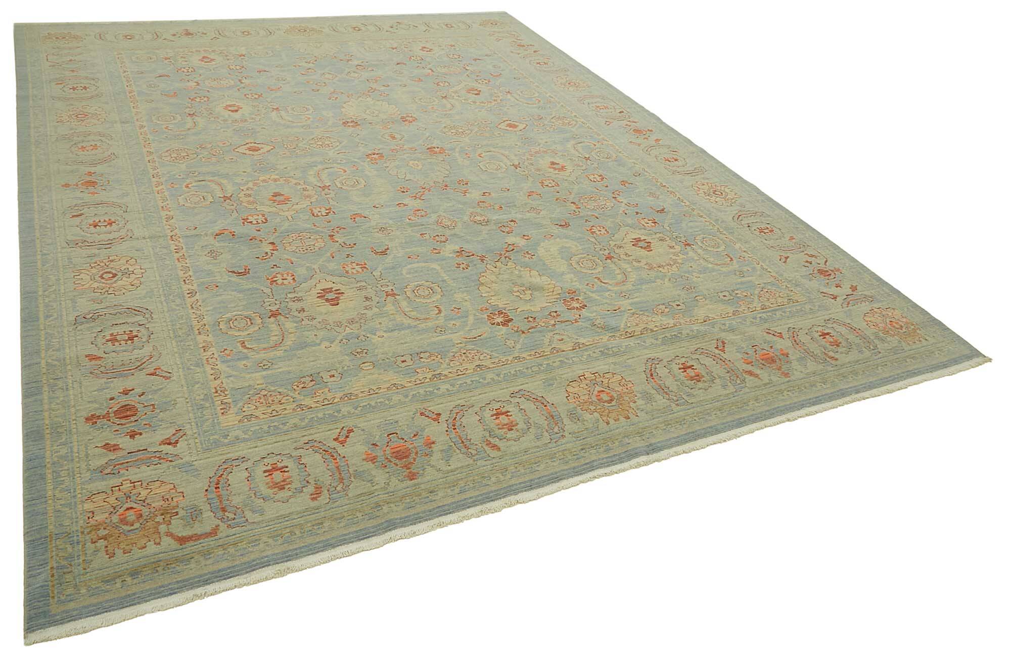Turkish Handcrafted Loom Oushak Rug 291 cm x 383 cm