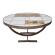 Table basse Jean Gregorieff Roche Bobois années 70, céramique, 77 cm