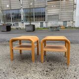Mid-century Danish Brutalist bedside tables by Villy Nørgaard, 1984, set of 2