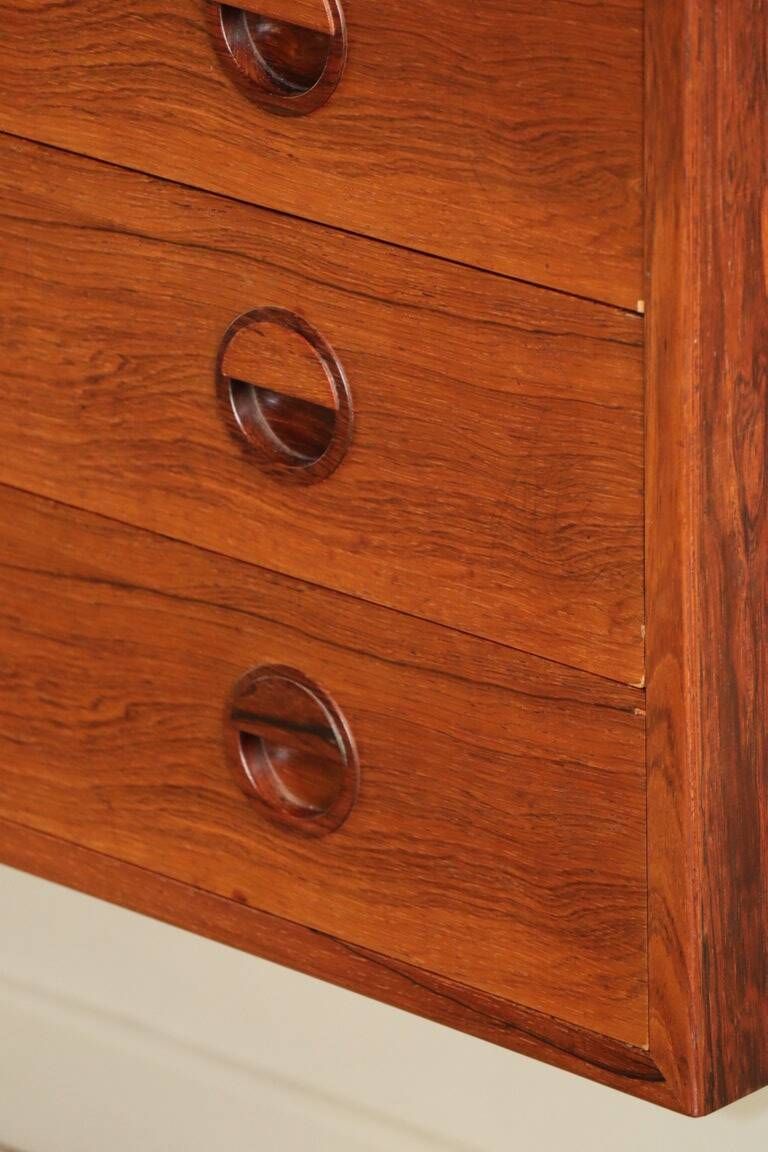 Modular rosewood wall bookcase by Thygesen and Sorensen for Hg Furniture, 1960
