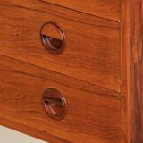 Modular rosewood wall bookcase by Thygesen and Sorensen for Hg Furniture, 1960