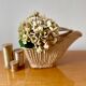 Vintage rattan bottle holder