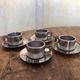 Lot de 4 tasses Casalinghi inox