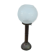 Brass candlestick and DHR system glass boat dinner lamp