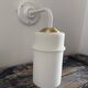 Vintage white opaline wall light