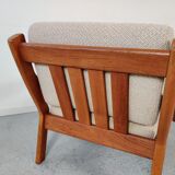 Juul Kristensen teak armchair pair for Glostrup, Denmark 60s