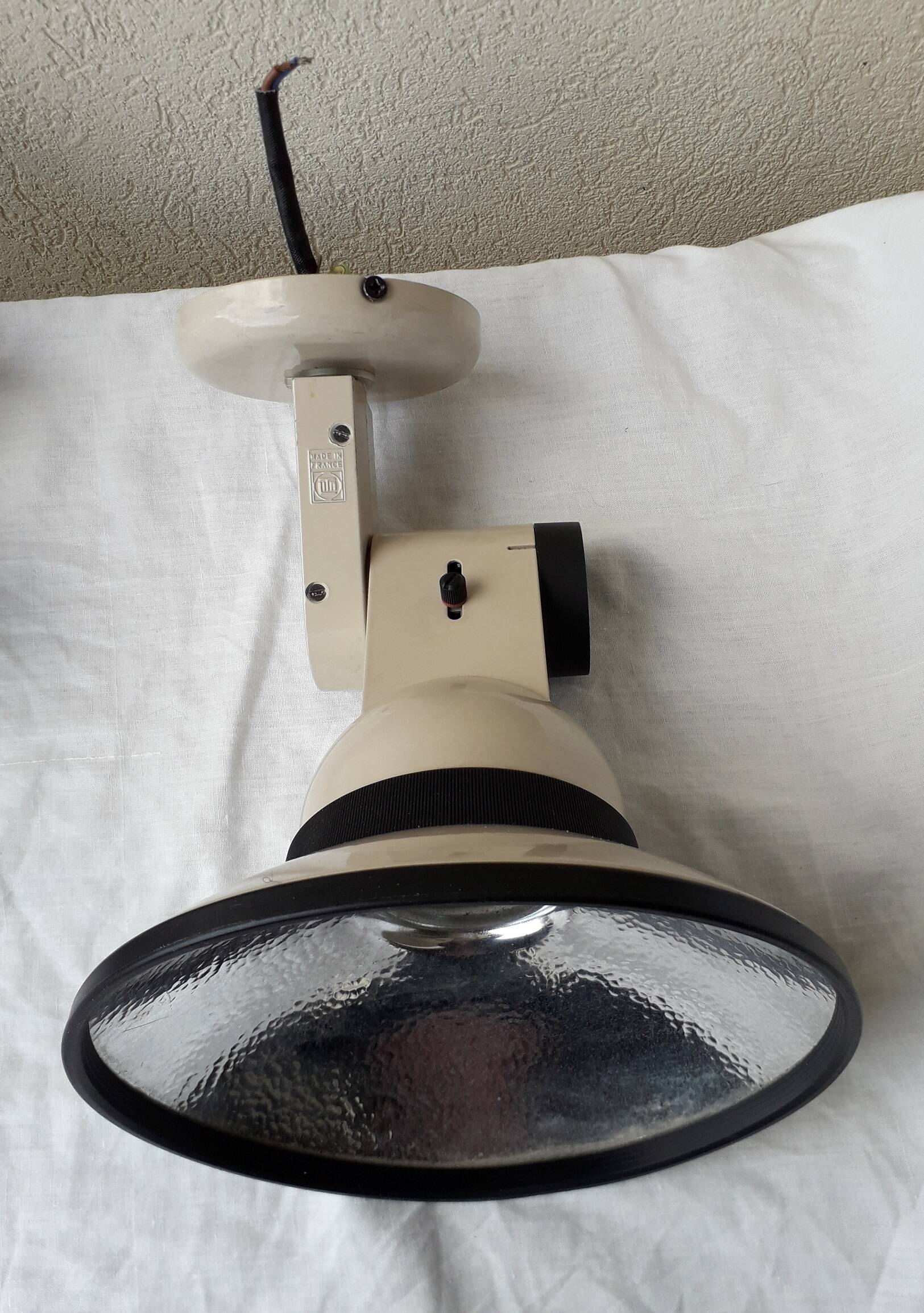 Pair of adjustable spotlight wall lights