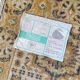 Tapis sarouk vintage moutarde
