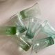 Set of 7 Biot cups in bubbled glass 1970