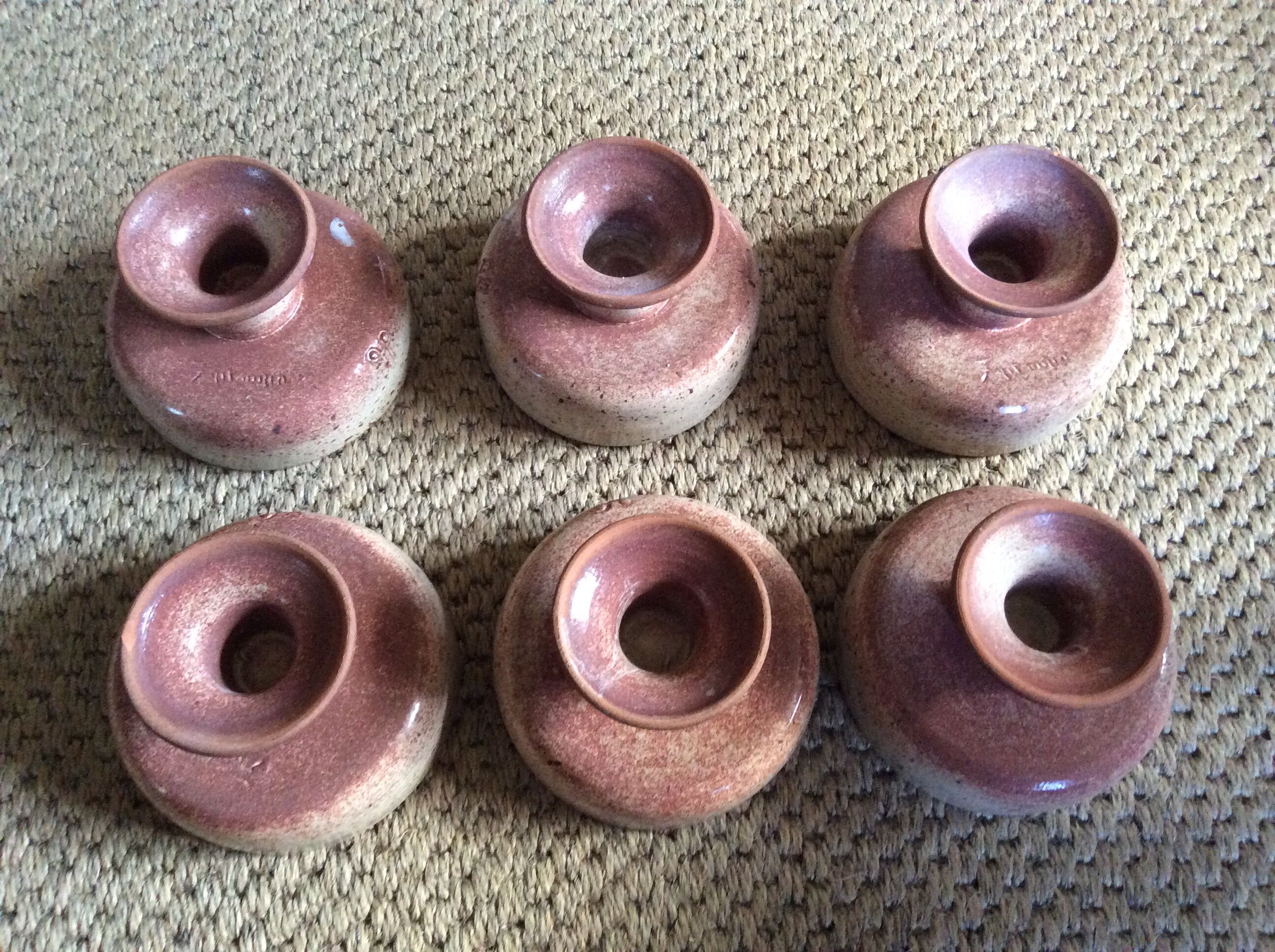 Série de 6 coupelles en grès