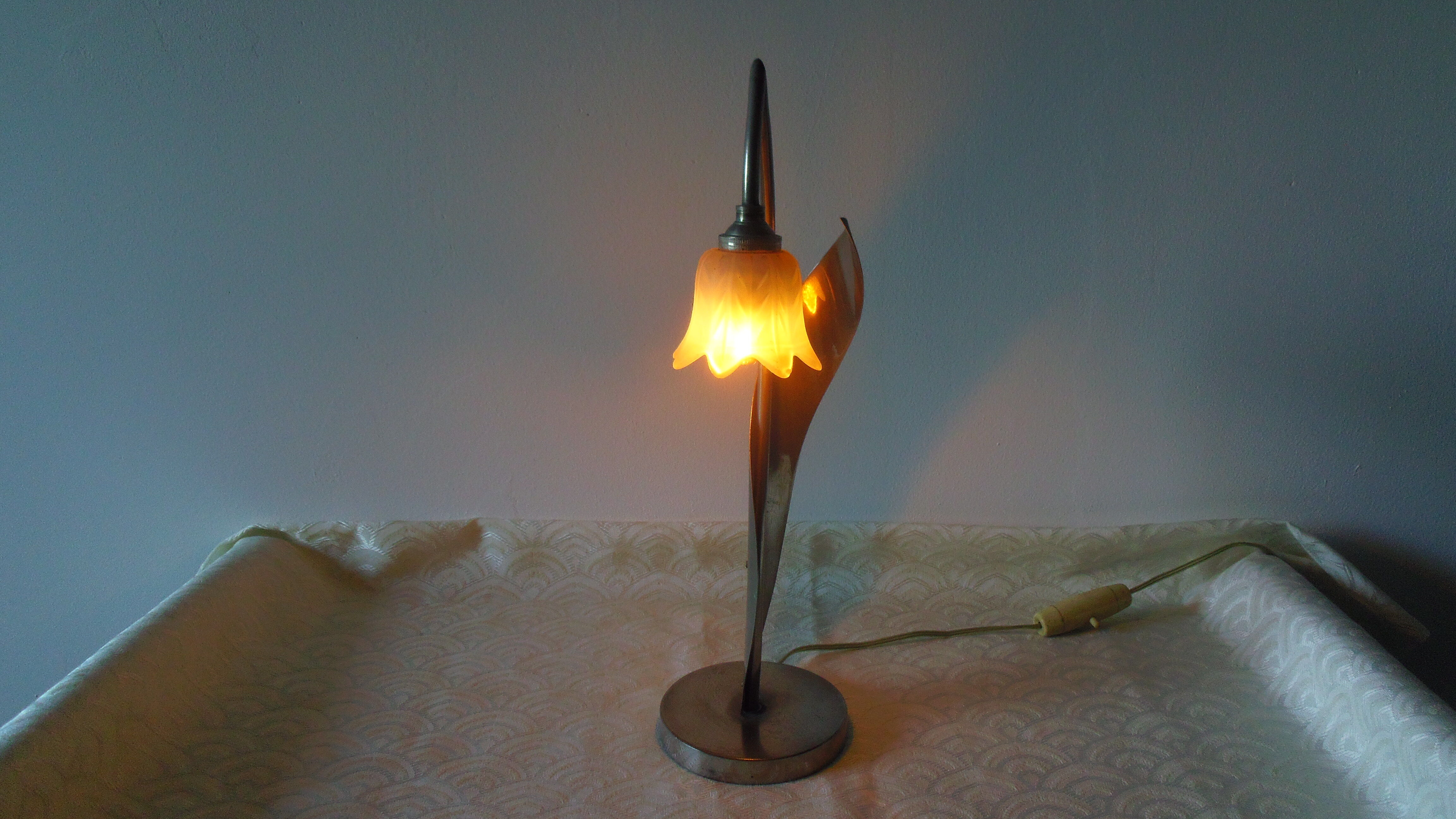 Bedside/table lamp "Lily of the valley". Art Deco