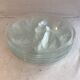 Series 6 old oyster plates Arcoroc moulded glass - vintage box