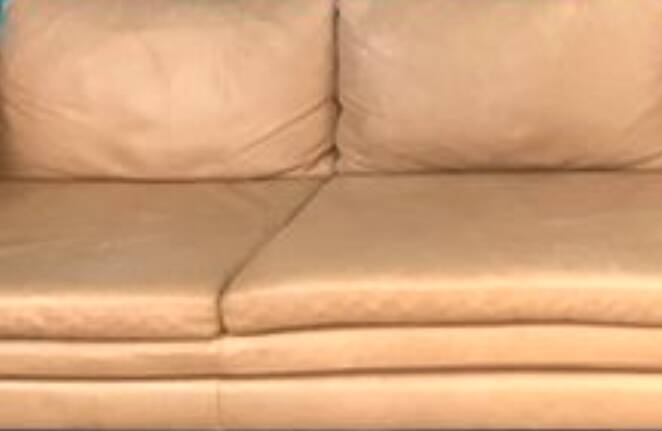 3-seater leather sofa