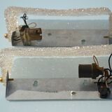 Paire d'appliques vintage en perspex