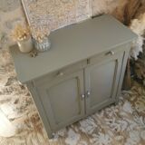 Restored parisian buffet in grey