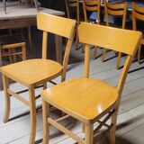 Paire chaises de bistrot ancienne, 1950s
