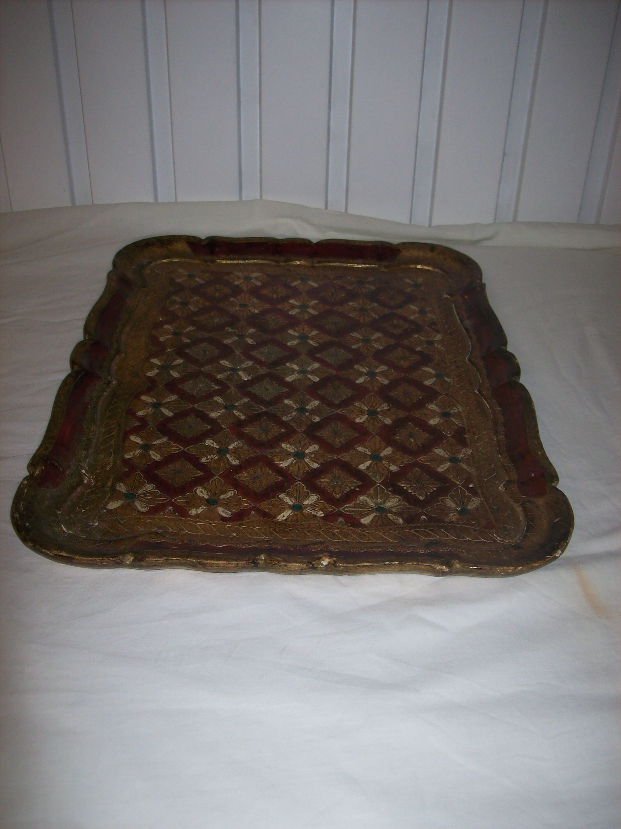 Venetian-style vintage platter