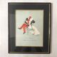Set of 5 framed illustrations by Maurice Marais, 19th century