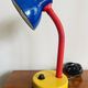 Lampe de bureau multicolore années 80