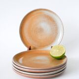 Set of 5 Marais stoneware dessert plates, 1960