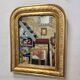 Miroir ancien doré Louis Philippe